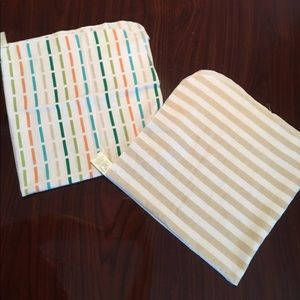 2 100% Cotton Receiving Blankets